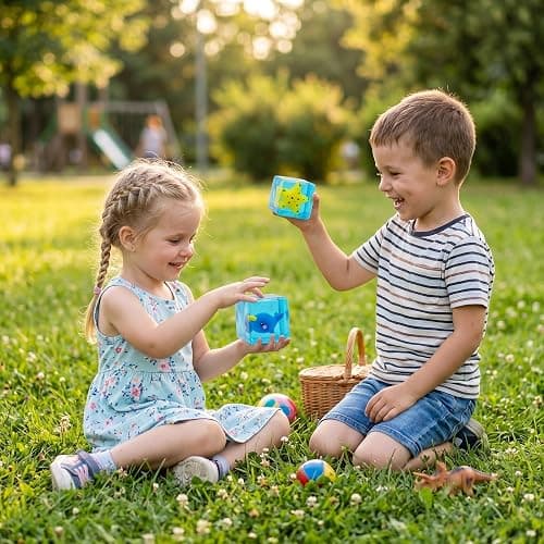 Cube Squeeze Ball Stress Fidget Toy, Glow in the Dark Ice Gel Filled Cube, Slow Rising Squishy Sensory Toy for Anxiety Relief, Kids and Adults (Dolphin) thumbnail 6