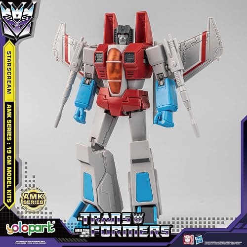 YOLOPARK Starscream Transformer Toys,AMK Series Transformers G1 Action Figures,7.48 Inch Highly Articulated Transformers Decepticon Toys for Adults Boys Girls,No Converting thumbnail 7