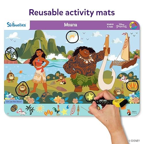 Skillmatics Search & Find Disney Princess Educational Game - Reusable Preschool Learning Activity, Perfect for Toddlers & Kids Who Love Toys, Art & Crafts, Easter Gift for Boys & Girls Ages 3, 4, 5, 6 thumbnail 3