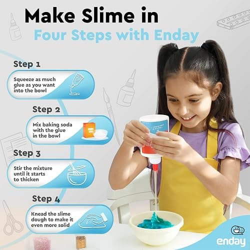 Liquid Glue (12 Pack) - 4 oz Washable School Glue, Bulk, Non-Toxic for Kids, for Slime, Arts and Crafts - by Enday thumbnail 2