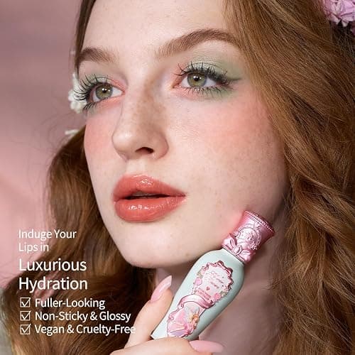 Flower Knows Shell’s Jewel 12-Piece Makeup Gift Box Set,Lip Gloss×2+Blush×1+ Eyeshadow Palette×1+Highlighter×3+Hair Clip×1+Mini Powder Puff×1+Blush Brush×1+Eyeshadow Brush×1+Gift Box×1 thumbnail 5