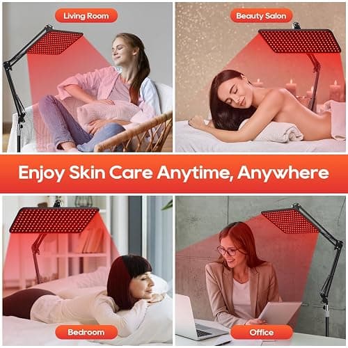 BEICHEN Red Light Therapy for Body and Face, 660nm 850nm 940nm Infrared Redlight-Therapy Lamp Device with Large Panel and Stable Stand at Home, Idea Gift for Women Wife Mom Sister Girlfriend thumbnail 7