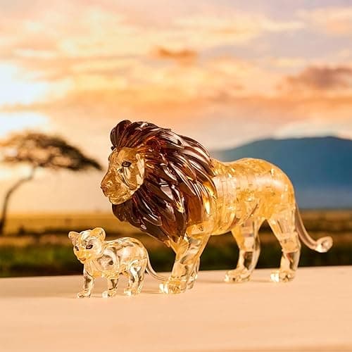 BePuzzled, Lion and Baby Original 3D Crystal Puzzle, Perfect for Puzzlers Ages 12 and Up, Challenging to Complete and Beautiful to Display, Collect Them All thumbnail 5