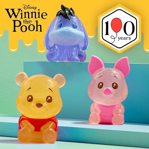 Disney Winnie the Pooh Bear-y Squishy Figures 3-Pack, Soft Squishy Combo Toy Set, Sweet & Sparkly, for Collectors, Kids & Fans by Just Play, Kids Toys for Ages 3 Up by Just Play thumbnail 4