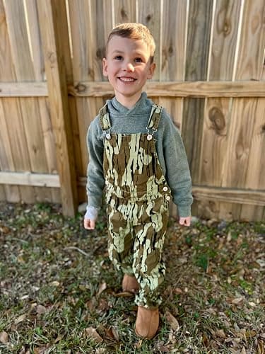 YOKJZJD Newborn Toddler Baby Boy Duck Deer Hunting Corduroy Suspender Pants Bib Overalls Little Hunter Fall Winter Outfits thumbnail 3