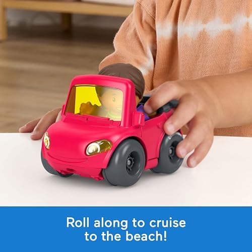 Fisher-Price Little People Beach Day Figure & Vehicle Set | 5 Pieces, Outdoorsy Pretend Play, Toddlers & Preschool Kids Ages 1+ Years thumbnail 4