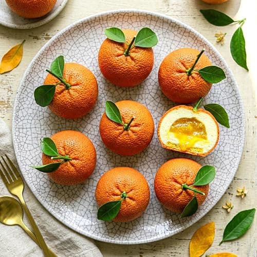 Juome 3D Orange Shape Cake Mold - 16 Cavity Fruit Pudding Orange Silicone Molds for Baking Pastry, Ice Cream, Mousse Cake Decoration Mould Supplies thumbnail 6