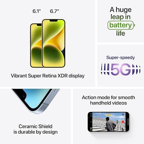 Apple iPhone 14 (256 GB) - Starlight - 256GB - Starlight thumbnail 5