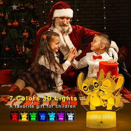 NINE SQUARE EGOU Gifts for Girls Cool Night Light with Timer Remote & Smart Touch 7 Colors Changing Dimmable Cool Room Decor Bedside Lamp for Bedroom Boys Girls thumbnail 2