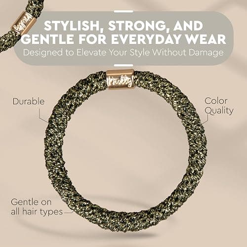Knotty Luxe Hair Ponytail Holders (Blonde, 12 Count) thumbnail 2