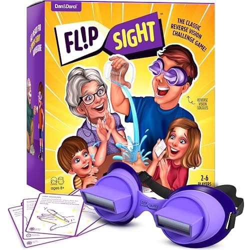 Dan&Darci FlipSight Goggles Challenge Game - Teen Boy Gifts - Party Games - Group Games for Kids, Teens & Adults - Gifts for 10, 11, 12, 13, 14 Year Old - Teenage Boys Girls Birthday Gift - Family Fun - Image 1
