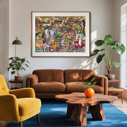 CREAFOMIFE 1000 Piece Jigsaw Puzzle for Adults, Hard Difficult Challenging Large Puzzle, Gift for Adult Puzzle Lovers Attic on Scenes (27.5 x 20 Inches) thumbnail 4
