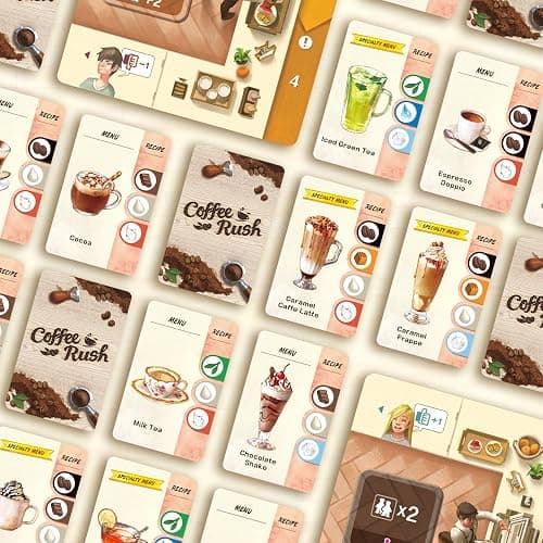 Korea Board Games Coffee Rush Board Game - Brew Up Success in a Quick, Addictive, and Fun Coffee Adventure! Strategy Game for Kids & Adults, Ages 8+, 2-4 Players, 30 Minute Playtime thumbnail 5