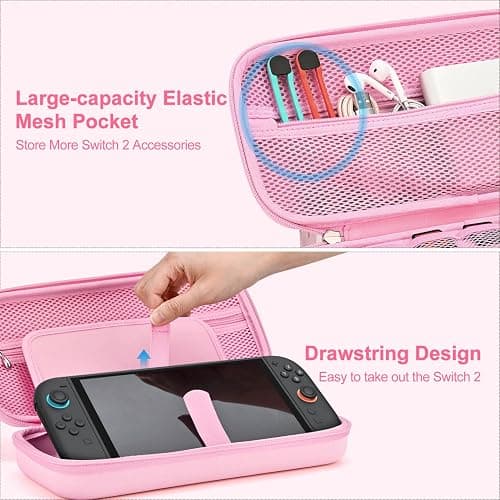 Pink Switch 2 Carrying Case for NS Switch 2 (2025) thumbnail 4