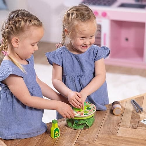 Melissa & Doug Salad Spinner Play Set, Pretend Play Food for Boys and Girls Ages 3+ thumbnail 8