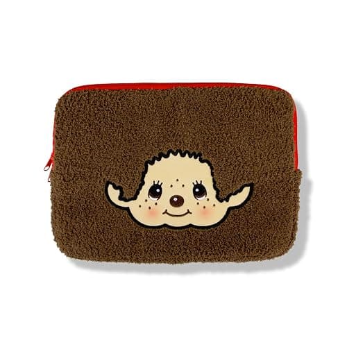 Sonix x Monchhichi Plush Tech Sleeve | 14 inch Fuzzy Laptop and Tablet Carrying Case Cover, Protective Travel Bag | 13" - 14" | Monchhichi Boy - Image 1