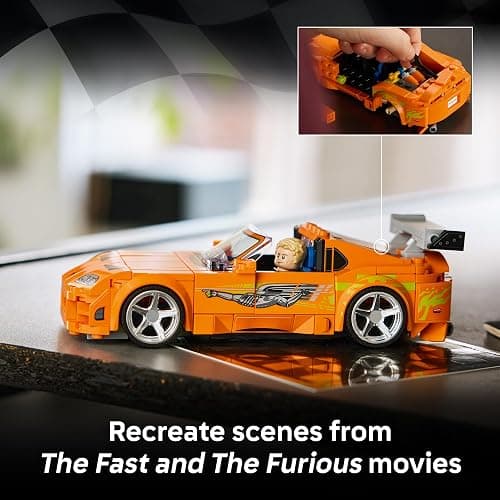 LEGO Speed Champions The Fast and The Furious Toyota Supra MK4 77260 | Building Toy for Boys & Girls, Ages 10+, Toy Car from Movie w/ Minifigure, Display or Pretend Play, 292 pieces, Gift for Fans thumbnail 3