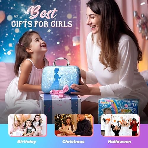 INNOCHEER Kids Makeup Kit for Girl Toys, Frozen Makeup Set for Girls, Real Washable Makeup Kit for Girls, Birthday Christmas Princess Gifts for Girls Kids Age 3 4 5 6 7 8 9 10 11 12 Year Old thumbnail 8