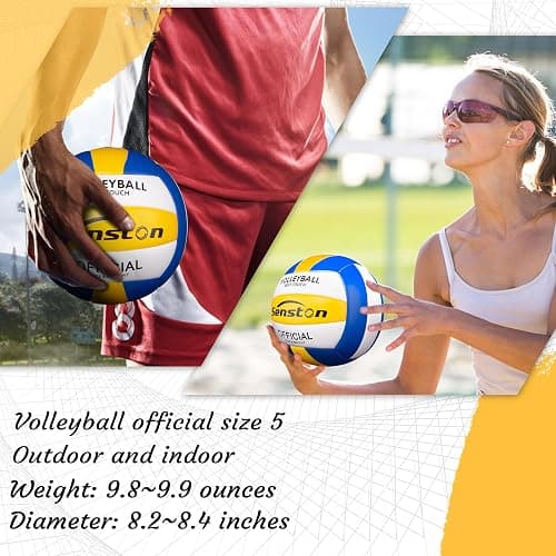 Senston Volleyball Official Size 5 - Waterproof Indoor/Outdoor Soft Volleyball for Kids Youth Adults,Beach Play, Game,Gym,Training thumbnail 2