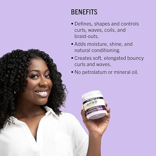 Aunt Jackie's Curl La La, Lightweight Curl Defining Custard, Enriched with Shea Butter & Olive Oil, Basic, 15 Ounce thumbnail 5
