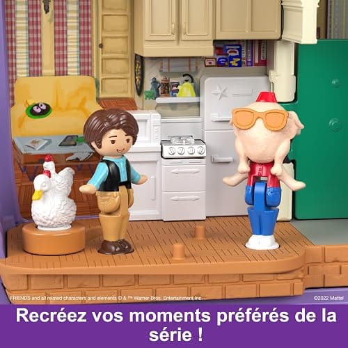 Polly Pocket Coffret Exclusif Friends Forme Tasse À Café Central Perk, avec 6 Poupées, 9 Accessoires Et 3 Lieux Emblématiques, À Collectionner, Jouet Adulte, A Partir De 14 Ans, HKV74 thumbnail 6