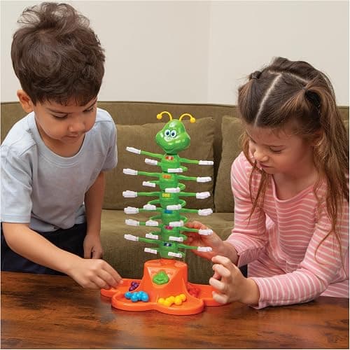 PlayMonster Giggle Wiggle Board Games for Kids, Hand-Eye Coordination, Preschool Games, The Twisting-Turning Race to Get Your Marbles to The Top Game, Ages 4+, Batteries Not Included thumbnail 2