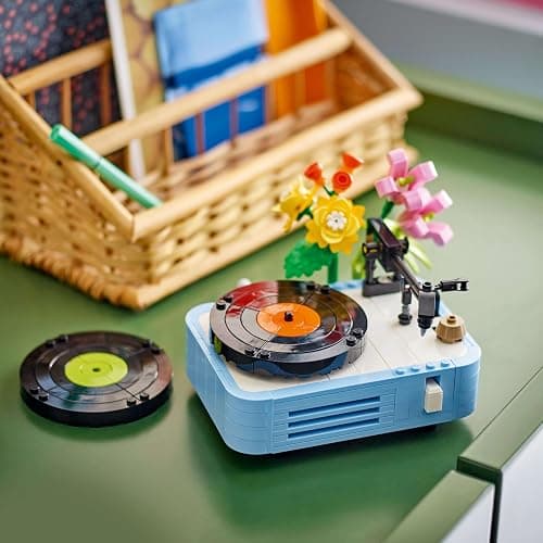 LEGO 31172 Creator Flower and Record Player Toy, Toy, Birthday Present, Blocks, Boys, Girls, Children, 8, 9, 10, Elementary School Students thumbnail 4