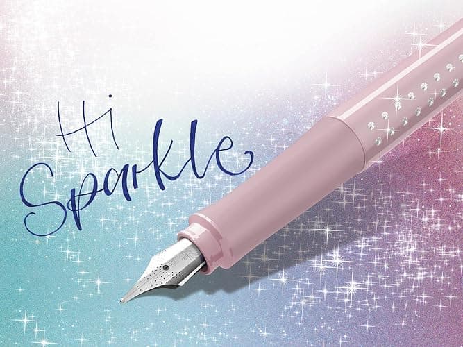 Faber-Castell 201515 - Stylo Sparkle, largeur de plume M, rose, dans un étui cadeau thumbnail 7