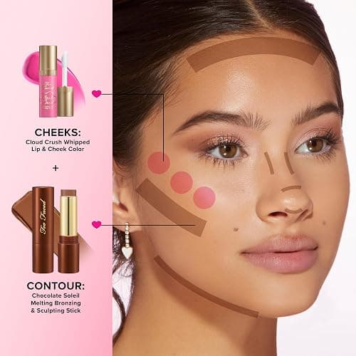 Too Faced Chocolate Soleil Melting Bronzing & Sculpting Stick | Multi-Use, Contour + Cream Bronzer Stick | Lightweight, Satin-Finish with Buildable Coverage, 0.28 Ounce thumbnail 5