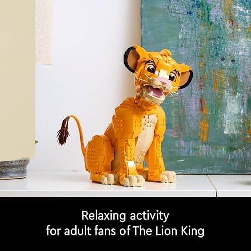LEGO ǀ Disney Young Simba the Lion King - Collectible Animal Figure Building Set - Nostalgic Gift for Mothers - Home or Office Décor Model Kit for Adults - 43247 thumbnail 6