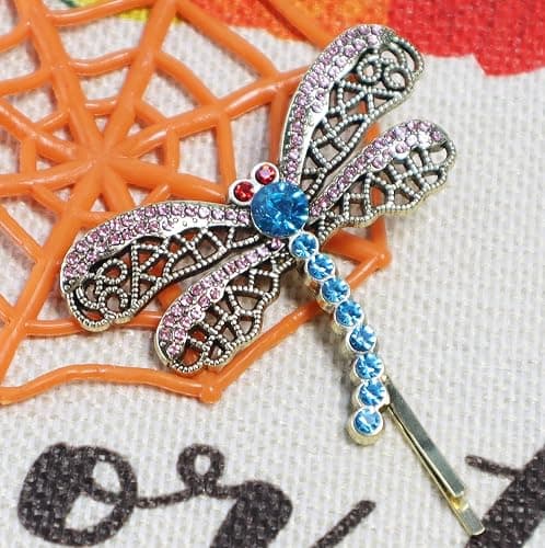 UV-BANS Button Key Necklace Stone Necklace Dragonfly Hair Clips Halloween Cosplay Costume Stuff Accessories for Adult Women Men thumbnail 3