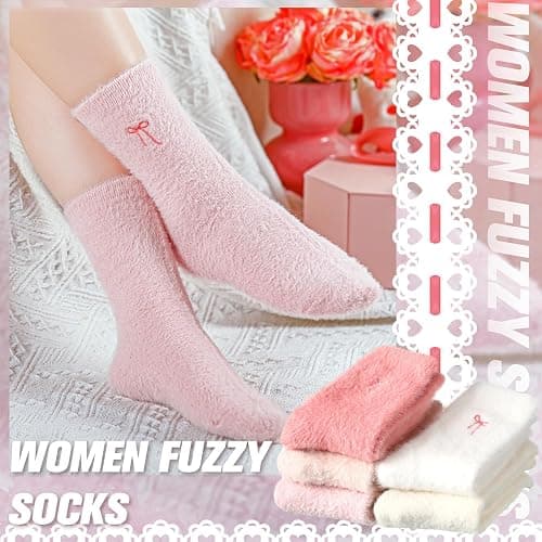 Geyoga Women's Fuzzy Slipper Socks thumbnail 4