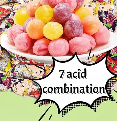 JOIYSVEN- Extreme Sour Hard Candy 100g （3.53Ounce）- Assorted Flavors- Extreme Sour Candy Challenge – Retro Party Bag & Gift Hamper Treats Bulk,For pranks, Christmas, Chinese snacks, final boss sour candy thumbnail 3