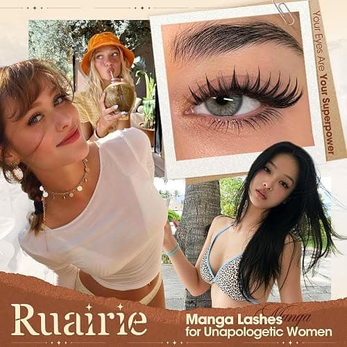 Manga Lash Clusters Fairy Eyelash Clusters 8-14mm Anime Cluster Eyelash Extension Natural Lashes Clusters Wispy Cluster Lashes Spiky Individual Lashes with Soft Band Eyelashes Clusters for Clean Girl thumbnail 2