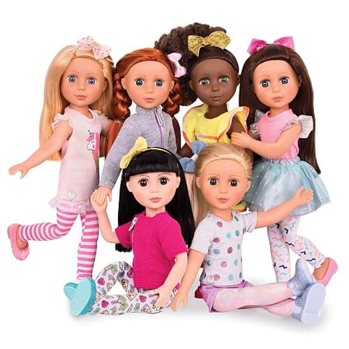 Glitter Girls – 14-Inch Fashion Doll – Brown Hair & Purple – Blue Eyes – Poseable Arms & Legs – Ruffle Outfit & Hair Bow – 3+ Years– Candice thumbnail 6