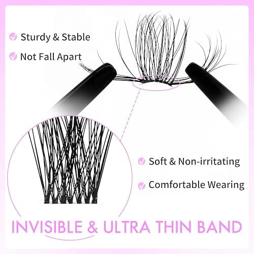 VEYESBEAUTY Ciglia Finte Kit Laminazione Ciglia Kit Newbie's Five-Second Extension Ciglia Finte Ciuffetti Kit Lash Extension Kit Con Bond e Dispositivo Di Rimozione (Bomb kit, 8-16mm) thumbnail 3