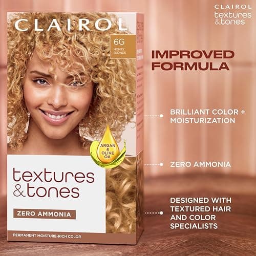 Clairol Textures & Tones Permanent Hair Dye, 1B Silken Black Hair Color, Pack of 1 thumbnail 5