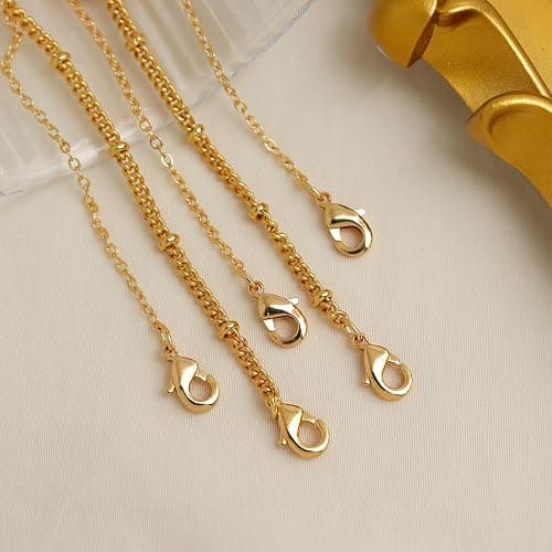 Jean Beau Gold Stone Pendant Necklaces for Women, Chunky Gemstone Dangle Necklace Wedding Prom Fashion Jewelry Gift thumbnail 7