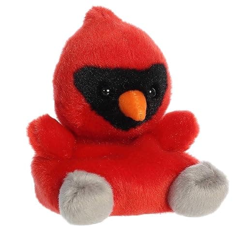 Aurora® Festive Palm Pals™ Louis Cardinal Stuffed Animal - Fun Collectible Plush for Kids and Adult Collectors - Perfect for Decorating Rooms and Birthday Gifts - Red 5 Inches thumbnail 3
