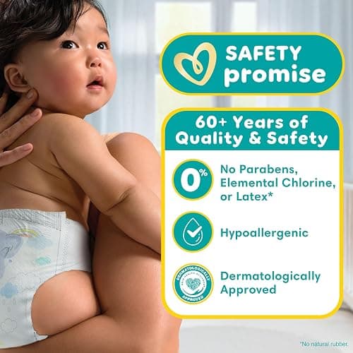 Pampers Baby Diapers - Swaddlers - Size 0, 140 Count, Ultra Absorbent Disposable Newborn Diaper thumbnail 3