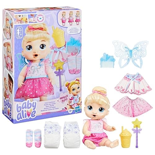 Baby Alive Fairy Fashions Harper Hugs Doll with Clothes Accessories, Blonde Hair, 11 Inches, Toys for 3 Year Old Girls and Boys & Up (Amazon Exclusive) thumbnail 12