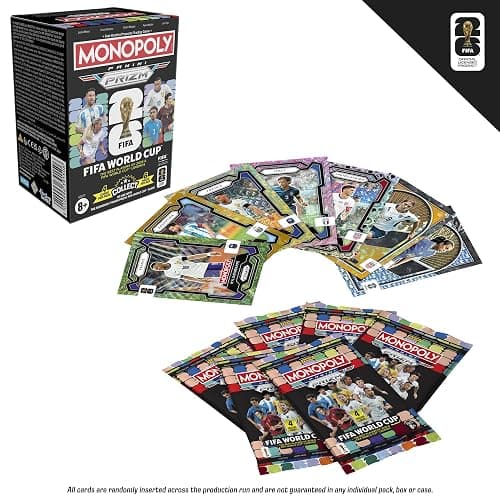 Monopoly Panini Prizm: FIFA World Cup Trading Cards Booster Box | Current Stars and Legends | 2+ Players, Ages 8+ | Gifts for Soccer Fans thumbnail 3