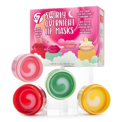 W7 Sweet Dreams Overnight Lip Mask Gift Set - Cherry, Watermelon, Bubblegum & Vanilla - Lip Treatments - Stocking Stuffer - Image 1