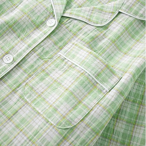 STMAHER Women's 2 Piece Cotton Pajama Sets Long Sleeve Sleepwear Button Down Soft Lightweight Pj Pants Set With Pockets thumbnail 4