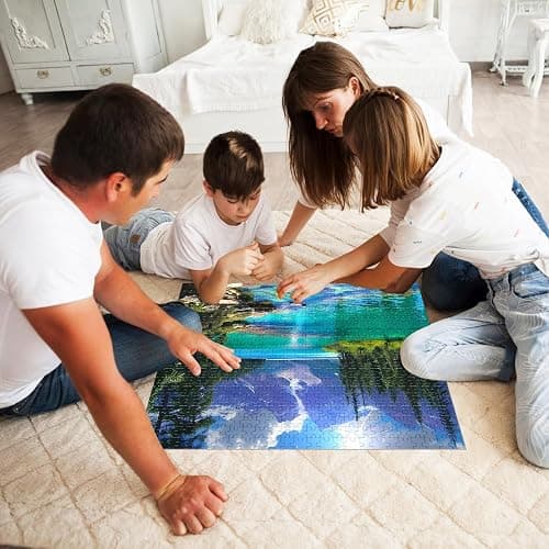 500 Pieces Puzzles for Adult Jigsaw Puzzle 500 Piece Puzzle Children Elderly Puzzle Mountain Forest Lake Puzzles Gift for Mom Dad Family Friend Family Activity Games Home Decor Wall Art 20.5x15IN thumbnail 6