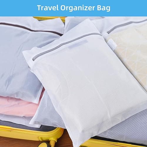 GOGOODA Mesh Laundry Bags for Delicates Durable Protective Wash Bags | Travel Storage Bags for Intimates Lingerie, 3PCS (S,M,L) thumbnail 7