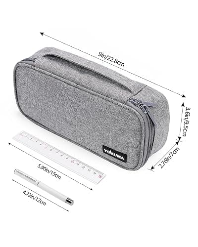 YOKUMA Pencil Case Big Capacity Pencil Pouch Bag Box for Girls Boys Gift | Durable Zipper With Handle, Aesthetic Pen Case for Kids Teens Students College Adults Office, Back to School Supplies Gift thumbnail 3