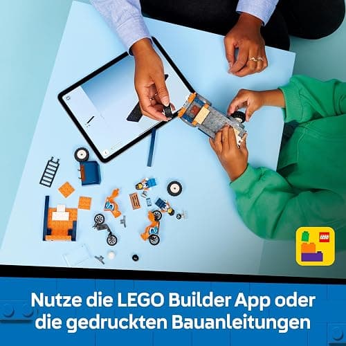 LEGO City Motorradtransporter - Spielzeug zur Förderung der Feinmotorik mit Transporter, 2 Motorrädern, 2 Minifiguren, Rampe und Zubehör - Geburtstagsgeschenk für Jungen ab 4 Jahren - 60491 thumbnail 8