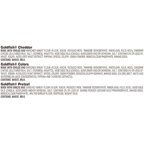 Goldfish Crackers Big Smiles Variety Pack with Cheddar, Colors, and Pretzels, Snack Packs, 30 Ct thumbnail 3
