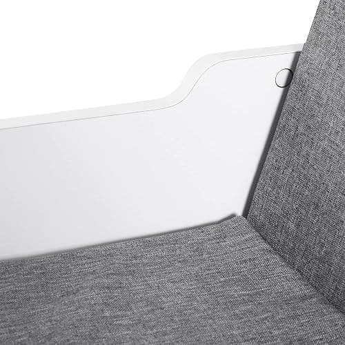 HOMCOM Bookcase Storage Shelf with Cushioned Reading Seat, Cube Bookshelf Organizer for Bedroom Living Room, White - White thumbnail 9